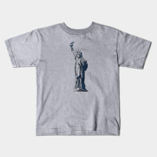 Vintage Statue of Liberty Kids T-Shirt